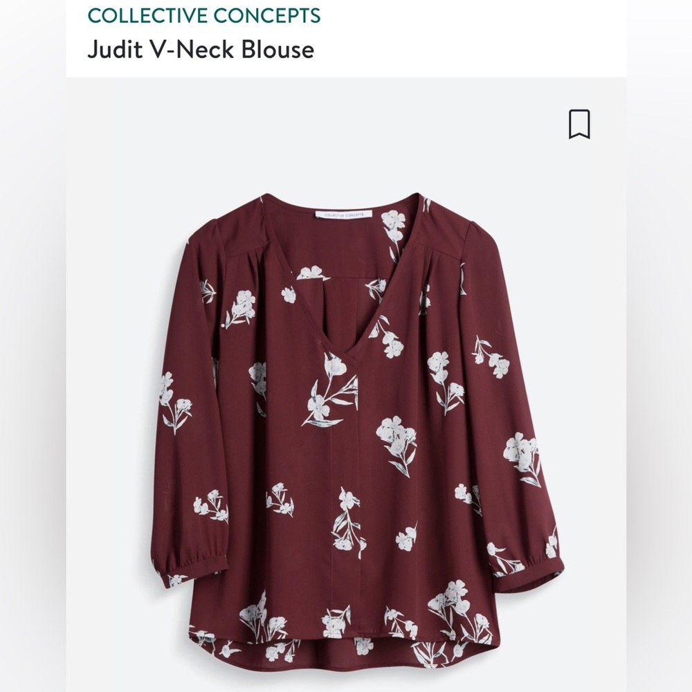 Judit V-Neck Blouse, NWOT